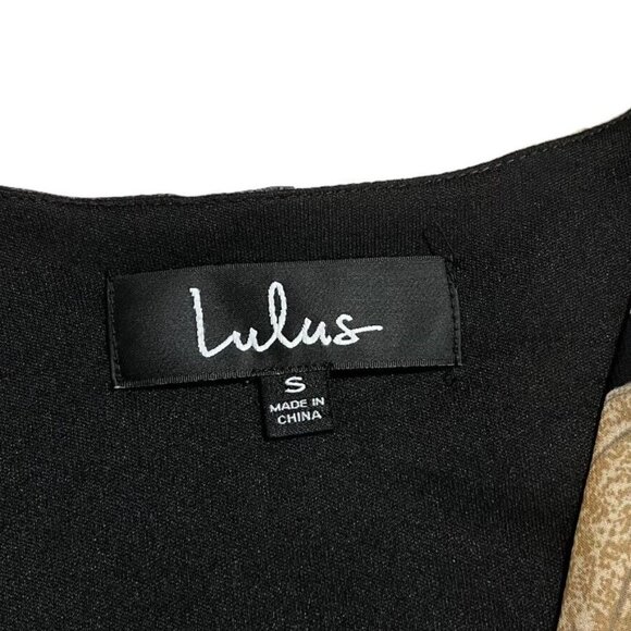 Lulus Wondrous Water Lilies Black Floral Print V-Neck‎ Slit Maxi Dress Sz Small - Picture 4 of 14